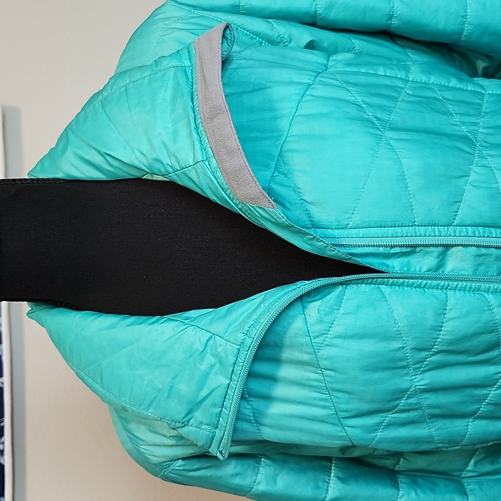 Columbia Women's White Out II Teal Puffer Jacket Size L Omni-Heat Thermal Lining - Picture 5 of 16